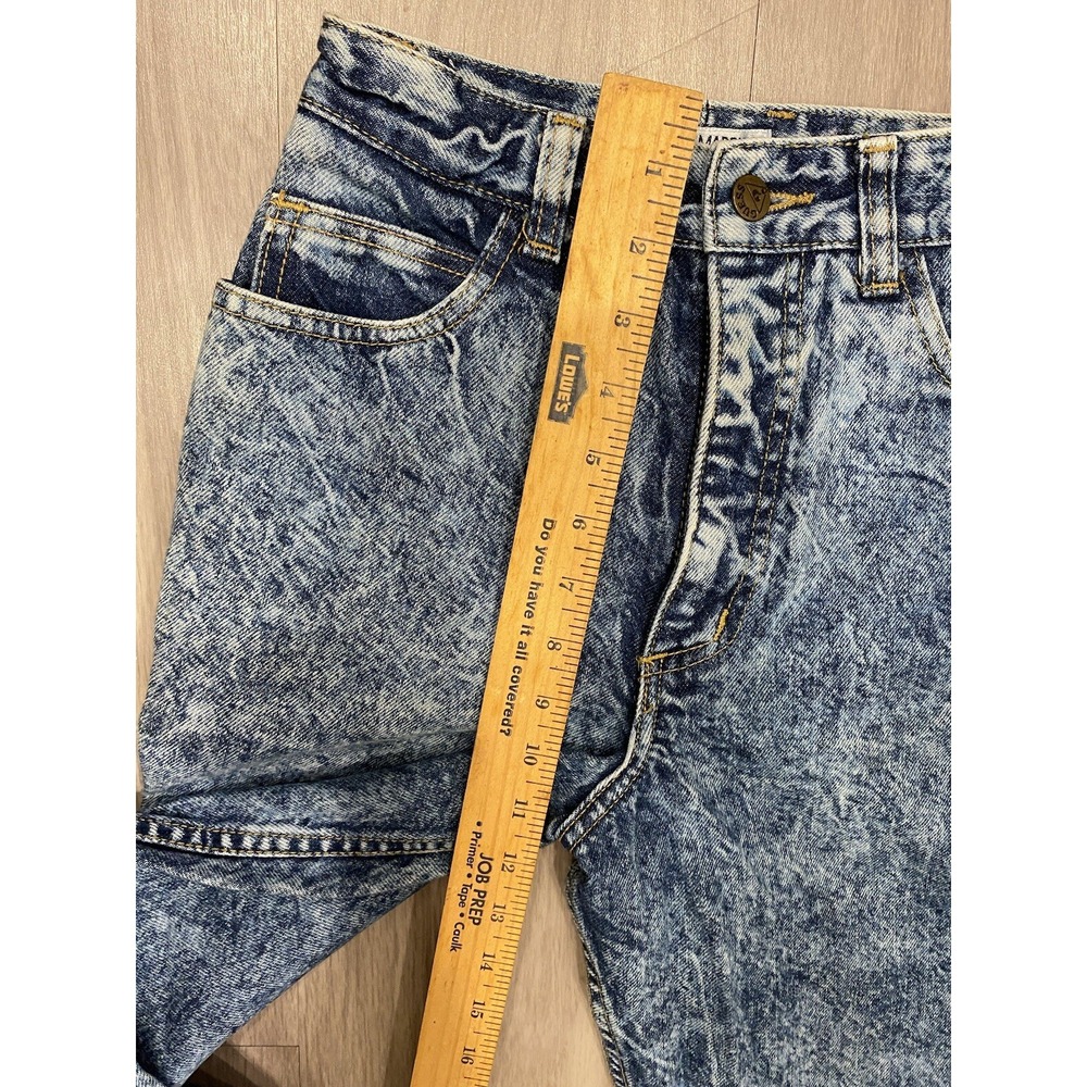 VINTAGE 80's Made In USA GUESS Georges Marciano Jeans #1015 Acid Washed sz 27 - Picture 3 of 9